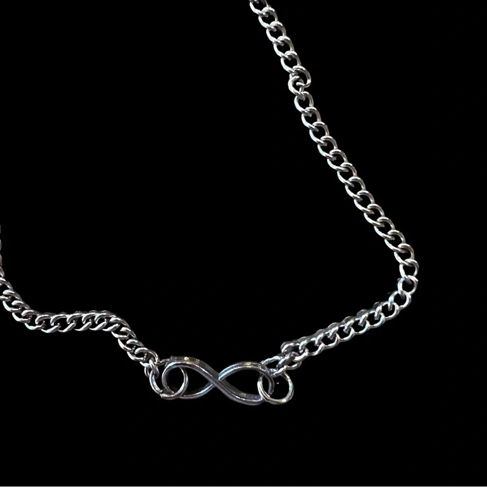 Vintage Dainty and Delicate Infinity Symbol Necklace and Earring Set